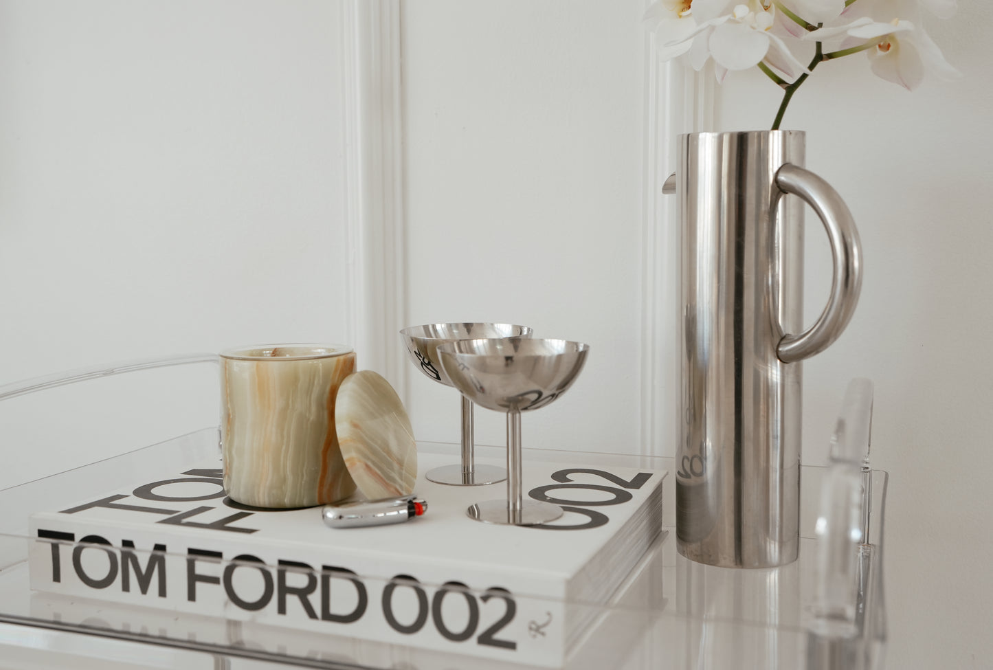 Green Onyx Stone Jar + Infill