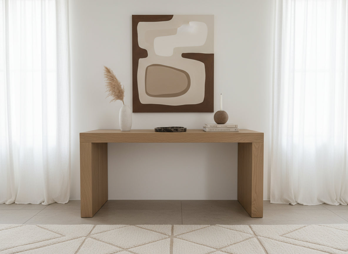 Chocolate Brown Asymmetrical Marble Tray